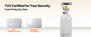 SucceBuy CO2 Tank CO2 Air Tank with Gray Spray Coating 4.41lbs New Alloy Steel Cylinder for Draft Beer Dispensing and Soda Maker