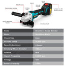 The Rotor Edge | 125mm Brushless Angle Grinder, 18V Cordless, 10000 RPM