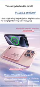 New 10000mAh Ultra-thin Magsafe Power Bank 22.5W Super Fast Charging Portable External Battery for IPhone 16 15 14 13 12 Huawei