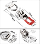 8 pcs Adjustable Toolbox Case Metal Toggle Latch Catch Clasp Quick Release Clamp Anti-Slip Push Pull Toggle Clamp Tools