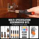SucceBuy Tool Kit Home Repairing Tool Kit with Portable Tool Storage Case Home Maintenance DIY Projects and Automotive Repair
