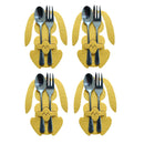 4Pcs/set Easter Knife Fork Bags Non-woven Cartoon Sheep Easter Rabbit Cutlery Holder Bag Tableware Organizer Easter Decorations