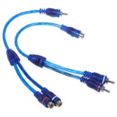车载MP3音频RCA Y型分线器电缆适配器转换器，用于汽车AUX功放