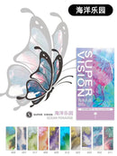 SUPER VISION Mica Layered Color Watercolor 10 color 8ml set Mermaid Coast Artist Full Color Pearl Tube paint