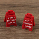 3D Printed Mini "I Love You" Sign - Plastic Desktop Decoration Suitable for Valentine's Day Gift, Wedding