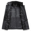 Men's autumn and winter business woolen coat fashion double collar cold jacket thick coat windproof