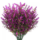 Artificial Flowers Plastic Lavender Grass Wedding Home Garden Vase for Decoration Diy Photography Props Indoor Bonsai Fake Plant