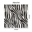 20Pcs Jungle Animals Paper Napkins Tropical Palm Leaves Napkins Towel Jungle Safari Birthday Party Decoration Hawaii Supplies