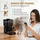 Automatic Cat Feeder Rechargeable Wifi Smart Pet Feeder App Controlled Cat Feeder With Camera Built-in Battery Cat Dog Feeder