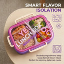 Microwavable 304 Stainless Steel Lunch Box 2/3 Compartment Bento Box Leakproof Food Storage Containers Adults Kids School