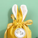 1pc Velvet Easter Bags Cute Bunny Gift Packing Bags Dropshipping Rabbit Chocolate Candy Wedding Birthday Party Decoration 2025