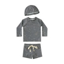 2025 Kids Boy Swimsuits Summer Sun Protection Vacation Beach Pants Long sleeve Tops with Hat Children Surfing Swim Suit 1-7T