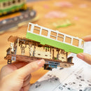 Robotime Rolife Sakura Journey Wooden Assemble Car Eco-friendly 3D Wooden Puzzle for Kids Funny Toys Building Block Kits