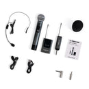 Phenyx Pro 双数字无线麦克风系统，带 2x15 UHF 通道，手持/腰包式发射器 (PDP-2)