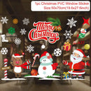 Christmas Window Stickers Merry Christmas Decorations For Home 2024 Christmas Wall Sticker Kids Wall Decals Happy New Year 2025