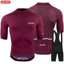 Raudax 2024夏季青少年短袖骑行服套装透气山地自行车骑行服Maillot Ropa Ciclismo队服套装