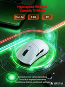 KYSONA Jupiter SE Tri-Mode Gaming Mouse PAW3311 24000DPI 46g Ultra Lightweight Wireless Bluetooth Wired Mouse For Big Hands Game