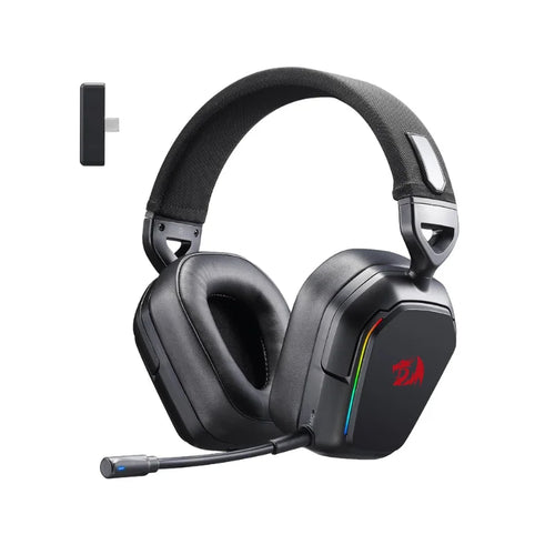 Redragon H868 三模无线RGB游戏耳机 7.1环绕声 40毫米驱动单元 降噪麦克风 头戴式耳机