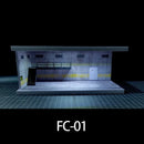 1/64 Diorama Car Parking Lot Model LED Light Underground Double-layer Car Garage Scene Model Display