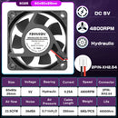 2个 直流 5V 12V 24V 60mm 60x60x25mm 散热风扇 6025 电脑冷却风扇 轴流风扇 滑动轴承 工业风扇