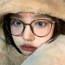 2021新款男女通用圆形多边形眼镜 男女士金属框平光眼镜 近视眼镜 -1.0 -2.5 -2