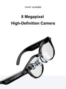 The Witness Frame | 800W Camera Smart Glasses with AI Translation and Bluetooth 5.3