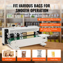 SucceBuy Horizontal Bag Band Sealing Machine Continuous Band Sealer Machine Carbon Steel for 0.02-0.8 mm Plastic Bags Films
