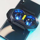 New FS01 Dual Fan 600mAh Rechargeable Mobile Phone Cooler Large Air Volume Back Clamped Mobile Phone Cooling Fan for IPhone 12