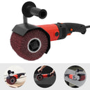 1580W Electric Brushing Machine Pure Copper Brushed Motor Handheld Wire Drawing Machine with Wheel