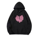 Hooded Cute Hoodies Womens Clothes Sherpa Abstract Lettering Youthwear Ribbed Hem Autunm Reducing Age Washable Apparel Sherpa