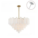 Amber Murano Glass Ceiling Chandelier Round for Dining Living Room Bedroom Modern Murano Glass Pendant Chandelier Light