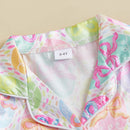 Easter Boys Pajamas Set Bunny Print Cozy Long Sleeve Tops with Matching Pants Sleepwear for Kids