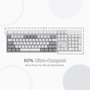 Redragon K617 Fizz 60% Wired RGB Gaming Keyboard, 61 Keys Hot-Swap Compact Mechanical Keyboard Red Switch