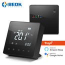 Beok 无线温控器智能涂鸦射频燃气锅炉电池供电恒温器可编程支持 Google Home Alexa