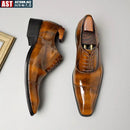 The Milan | Italian Patent Leather Oxford — Hand-Lasted Formal Business Shoe