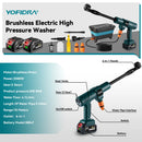 The Torrent Six | 200 Bar Cordless Pressure Washer System
