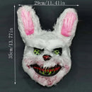 Halloween Horror Bloody Head Cover Mask Rabbit Bear Cosplay Mask Carnival Costume Headgear Props Handmade Party Decoration