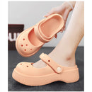 STRONGSHEN Women Summer Platform Clogs Sandal Outdoor Non-slip EVA Mary Jane Hole Shoes Beach Slippers Women's Sandalias Muje