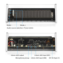 Nobsound Bluetooth 5.0 VFD Clock Music Spectrum Display Screen Sound Level Meter 3.5mm AUX Audio Switcher Box