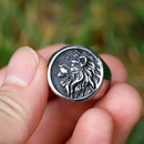 2023 New Fashion 316L Stainless Steel lion head Ring Punk Cool Gothic Women Men Unisex Serpent animal Jewelry free shipping