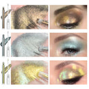JUR MORNIER 3 Pcs Duochrome Eyeshadow Liquid Set High Pigment Waterproof More Use Eyeliner Highlighter Eye Shadow Glitter Mskeup