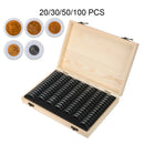 20/30/50/100PCS Adjustable Antioxidative Wooden Commemorative Coin Collection Case with Adjustment Pad Coins Storage Box