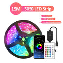 ColorRGB LED灯带10米15米，音乐律动变色RGB LED灯带，24键遥控，APP控制，SMD5050，适用于电视电脑家用