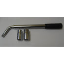 Extendable Telescopic Car Wheel Wrench with 17Mm-19Mm and 21Mm-23Mm Reversible Sockets