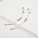 ANDYWEN 925 Sterling Silver Gold Mid long Necklace PIRAMIDE Long Earrings VERTICE Crystal CZ Fine Jewelry Set 2021 Wedding Gift