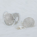 The Sparklet | Handcrafted Crystal Pacifier & Clip Set