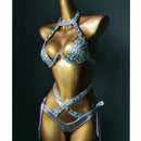 The Capri Diamond | Rhinestone-Encrusted Bikini Set