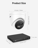 The Watchtower | 16-Channel 12MP Dual-Light POE Surveillance System (12x Weatherproof Cameras)