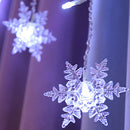 The Aurora Curtain | 4M LED Snowflake Icicle Light Garland