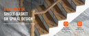 The Spiral Column | Galvanized Steel Baluster System with Hollow-Basket Motif